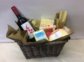 Father's Day Wine and Cheese Gift Basket